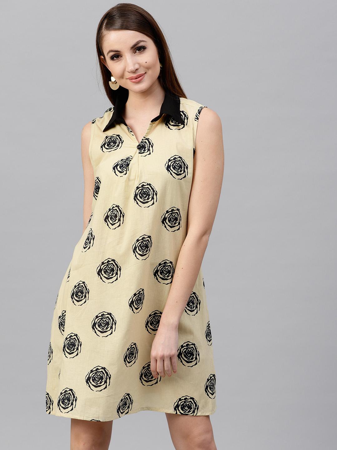 Women's Casual Beige A-Line Dress main image 0