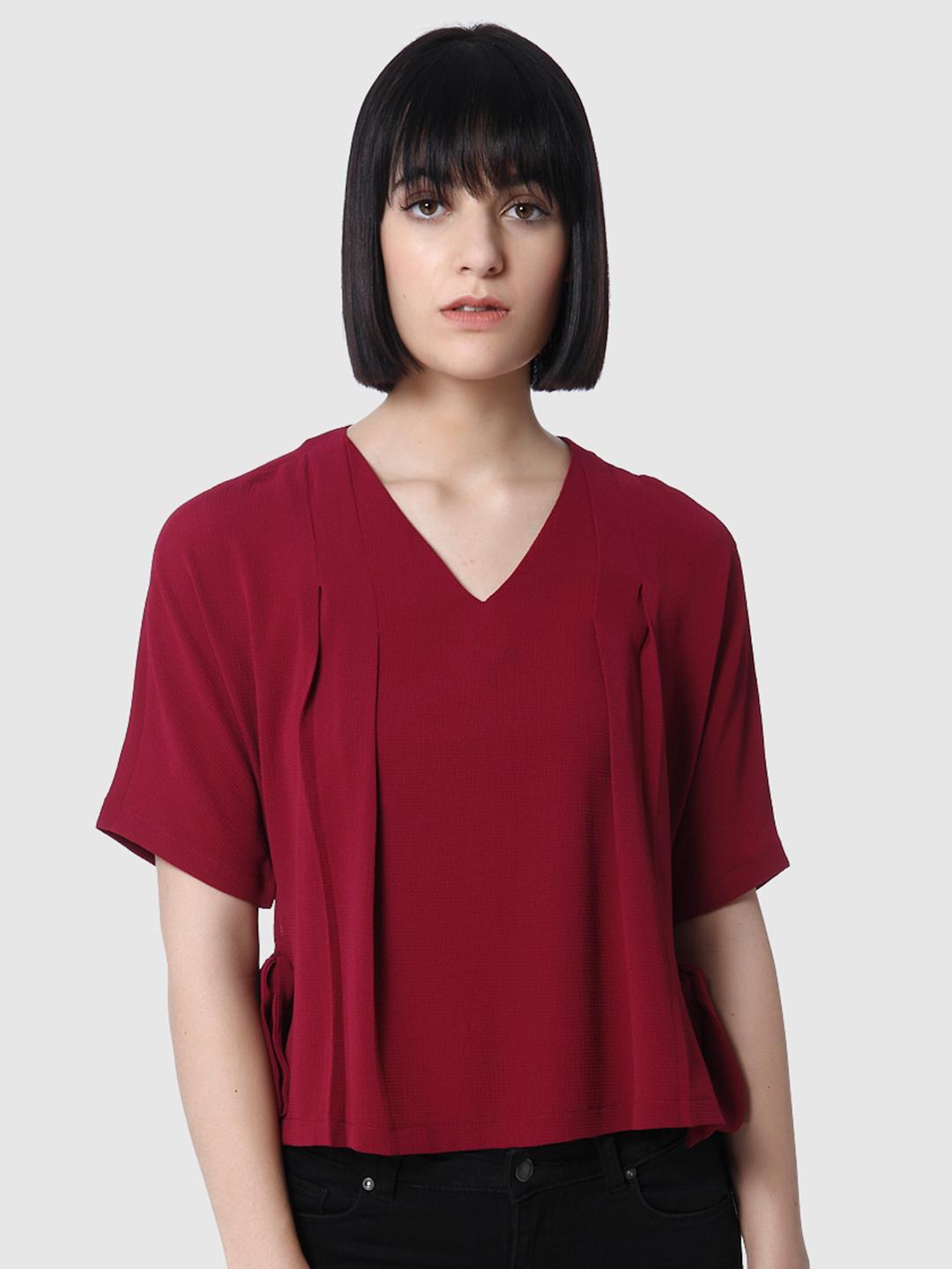 Magenta Solid Top