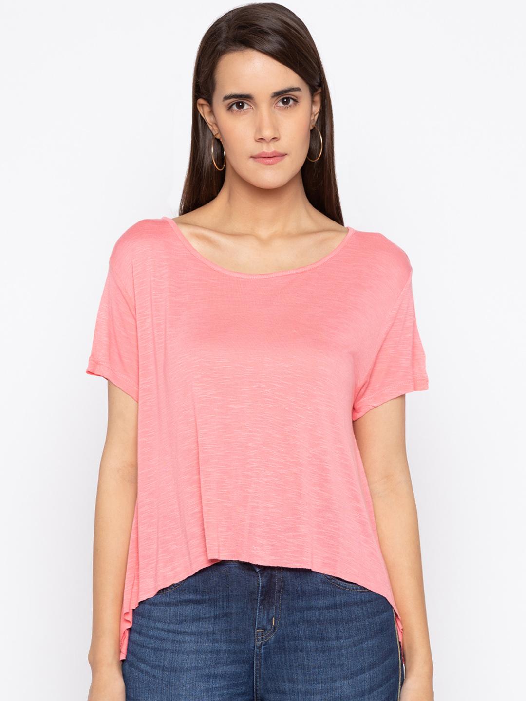 Buy Globus Women Pink Solid Top - Tops for Women 7183092 | Myntra