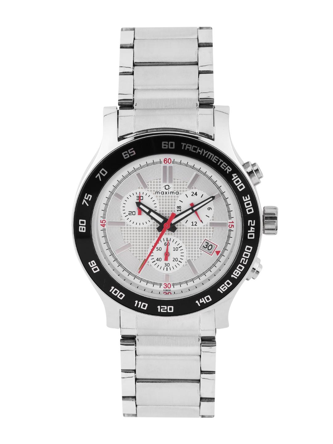 Buy Maxima Men Grey Chronograph Watch 32930CMGI - Watches for Men ...