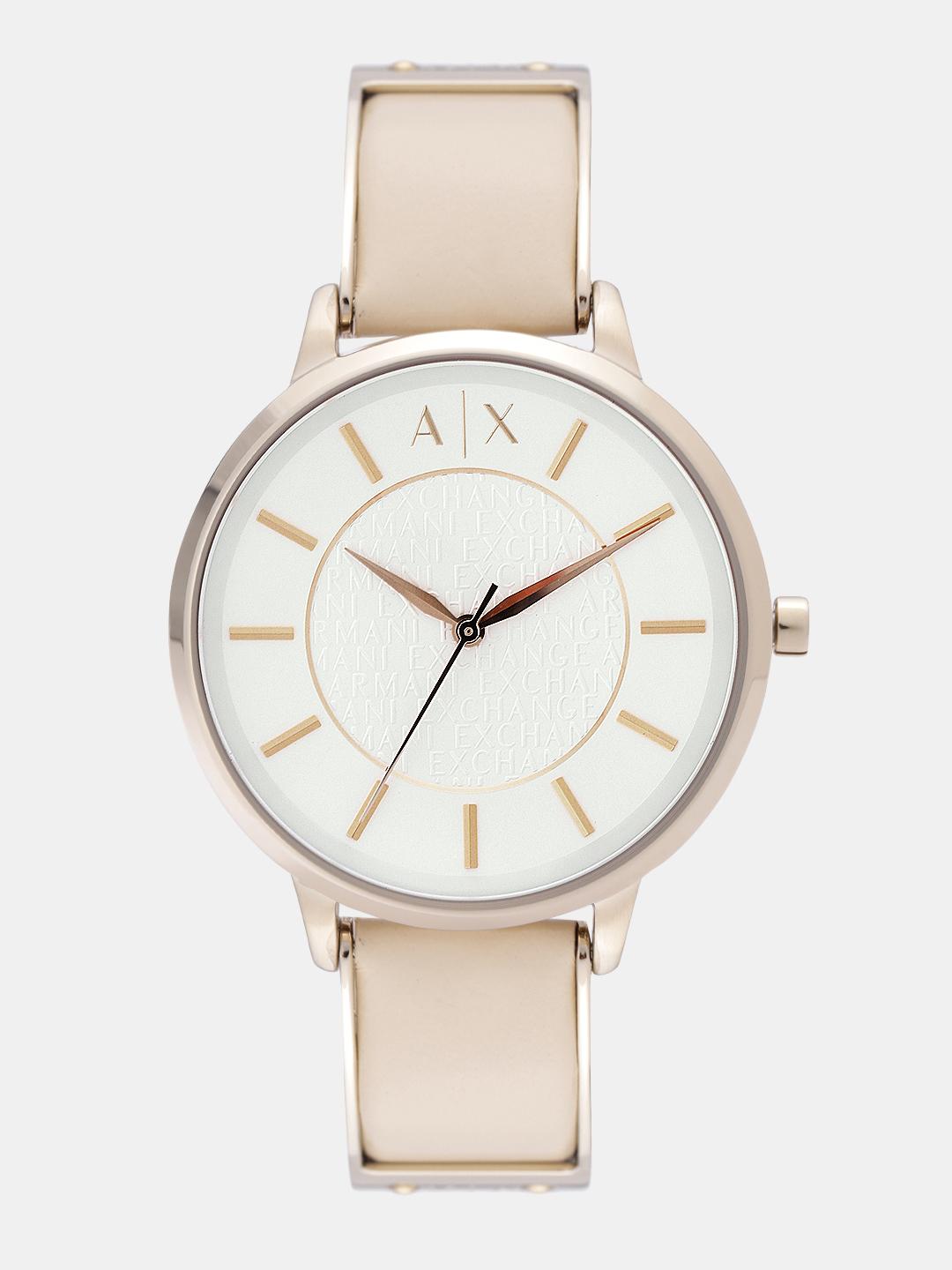 Buy Armani Exchange Women Silver Toned Analogue Watch AX5301_OR1 ...