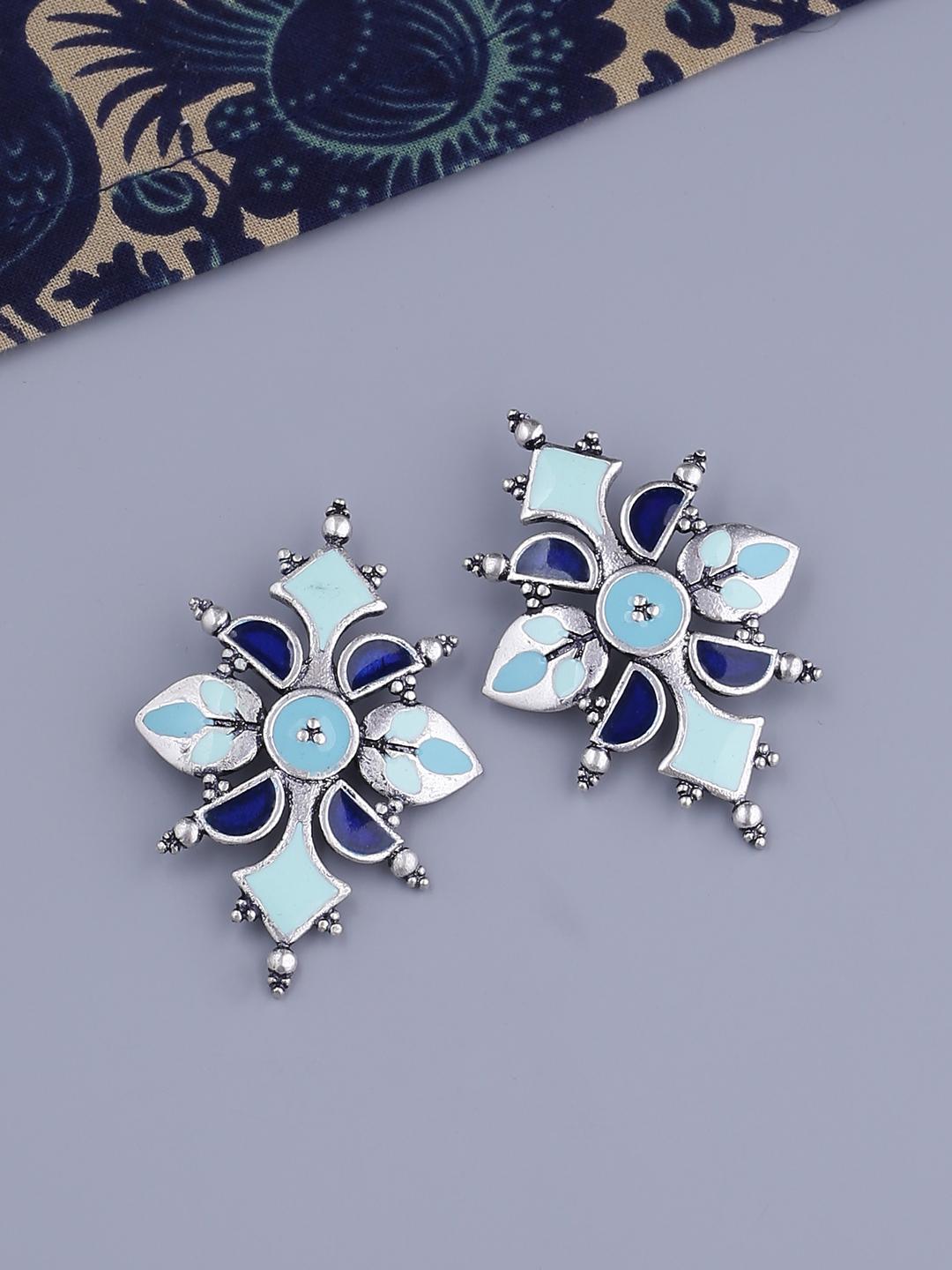 Buy Bagh E Fiza Dreamy Enamel Earrings - - Accessories for Women