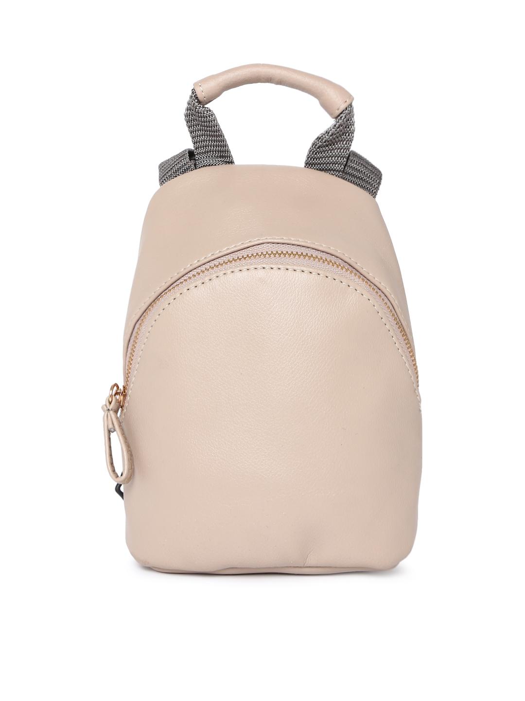 Buy Baggit Women Beige Solid Backpack - Backpacks for Women 9306177 ...