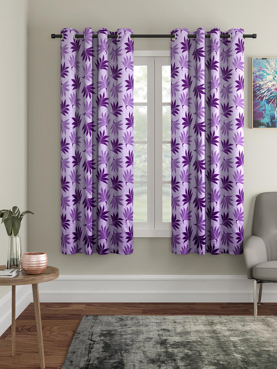 Buy Cortina Set Of 2 Printed Window Curtains - - Home for Unisex