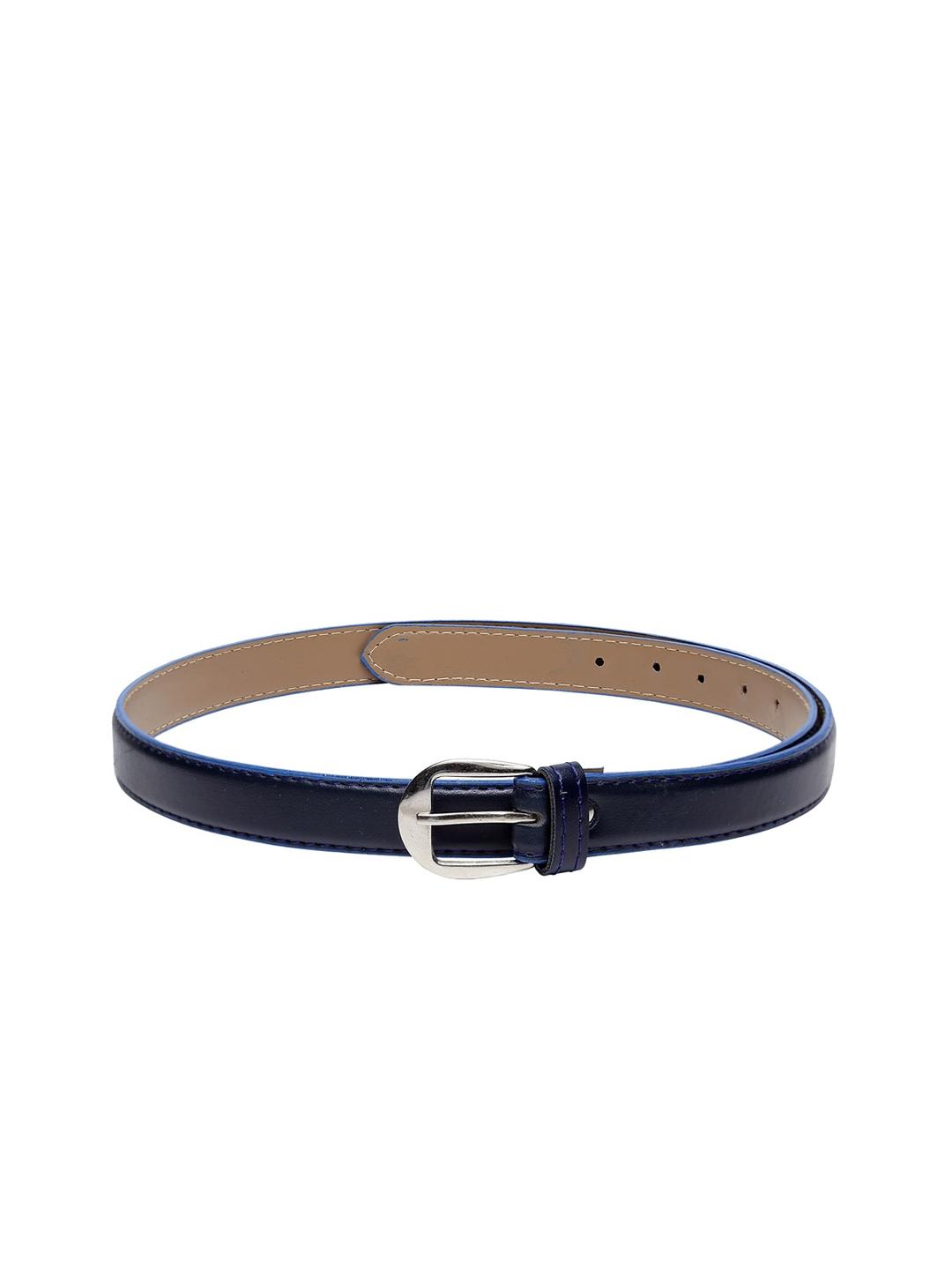 Buy Apsis Women Navy Blue Solid Slim Belt -  - Accessories for Women