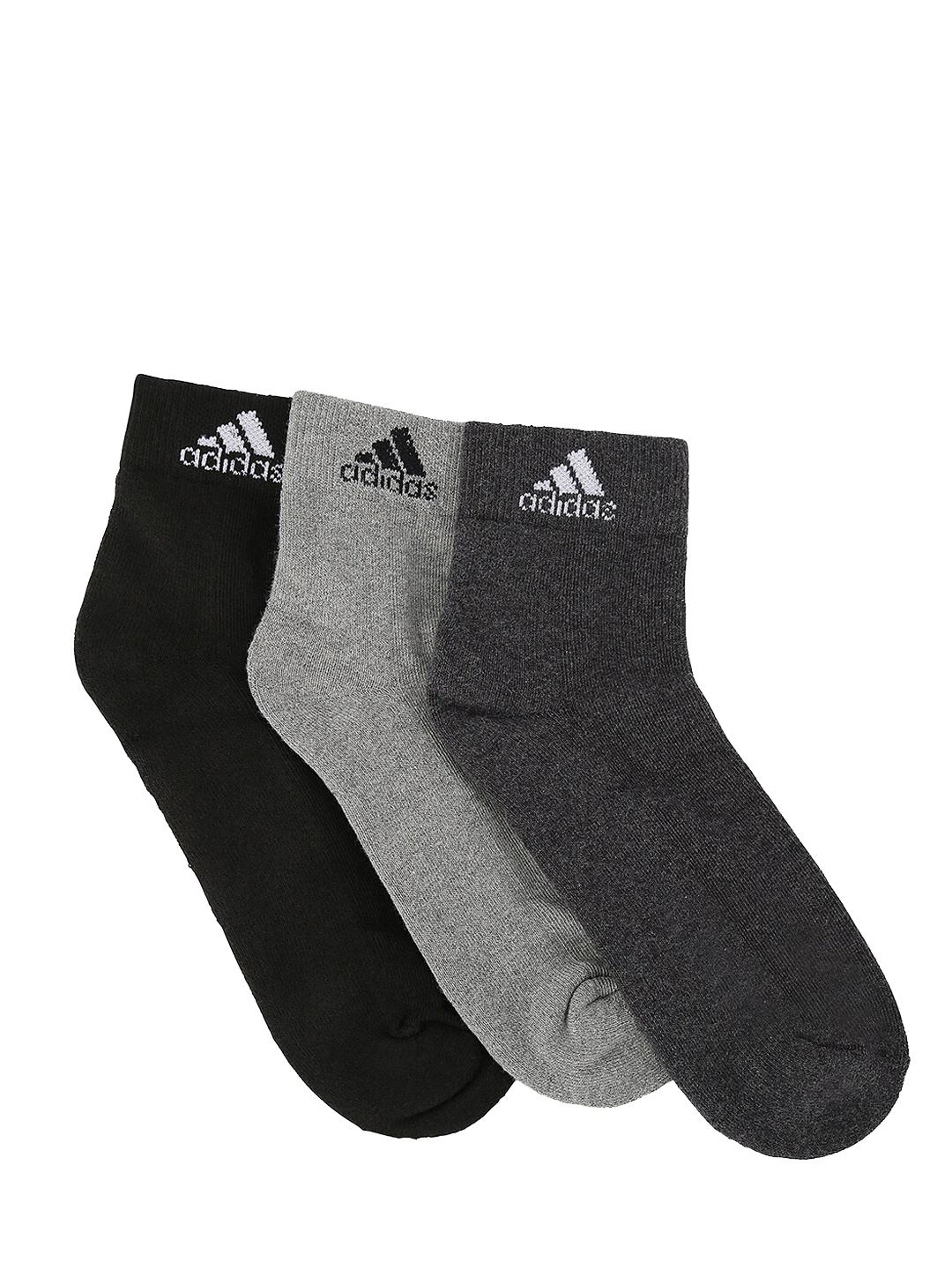 Buy ADIDAS Men Pack Of 3 Assorted Ankle Length Socks - - Accessories for Men