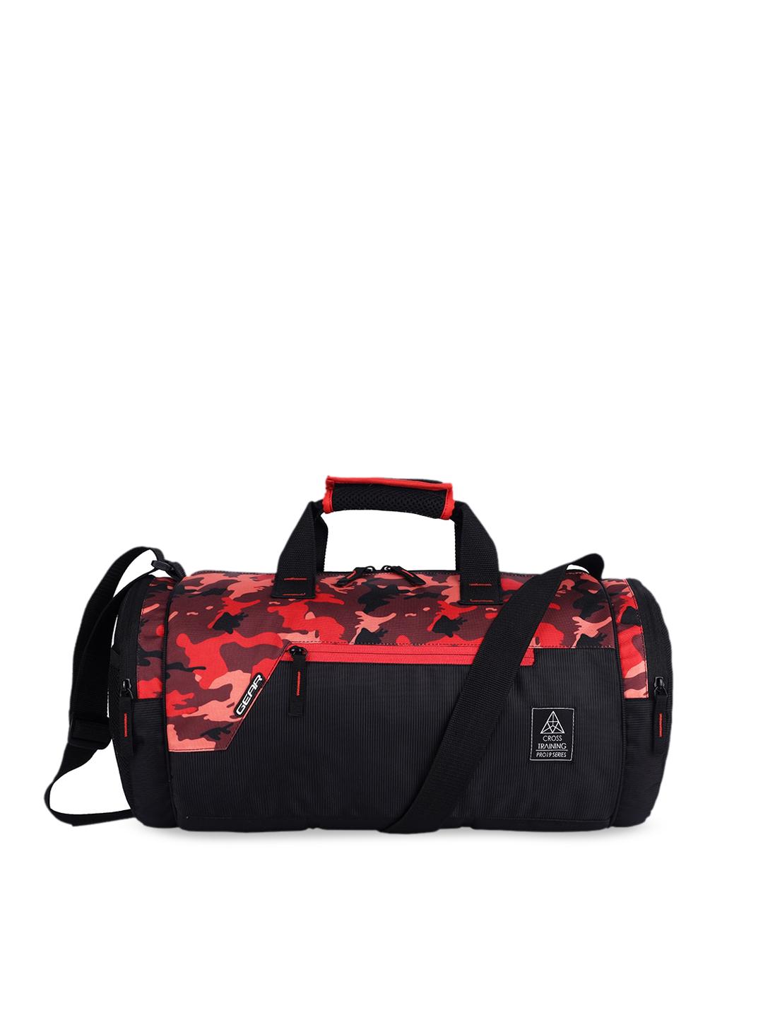 Buy Gear Red & Black Printed Medium Duffel Bag - - Accessories for Unisex