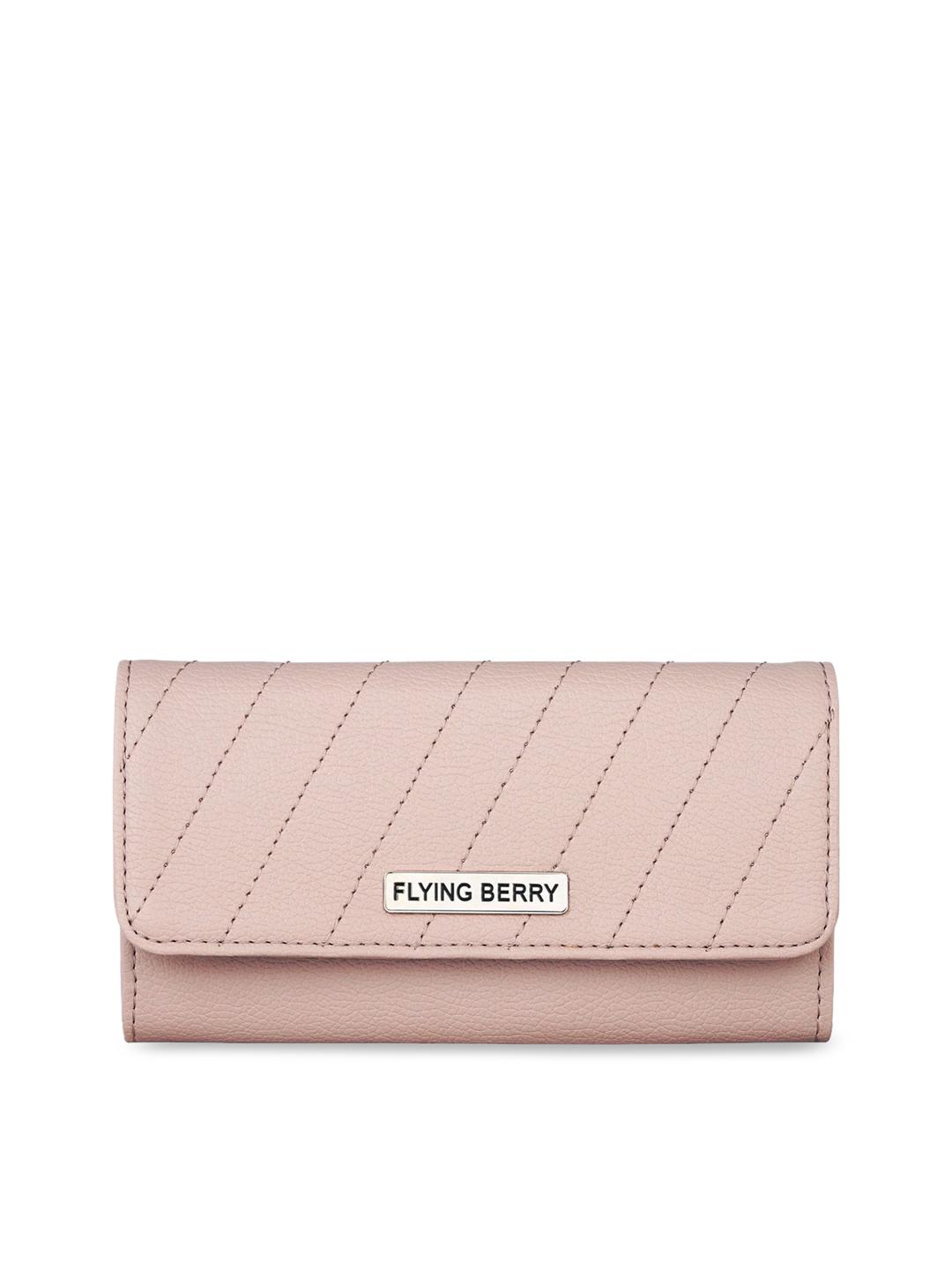 Buy FLYING BERRY Mauve Striped Clutch - - Accessories for Women