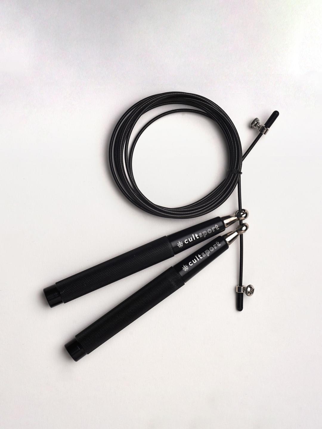 Buy CULT Unisex Black Solid Speed Rope With Adjustable Length - Sports ...