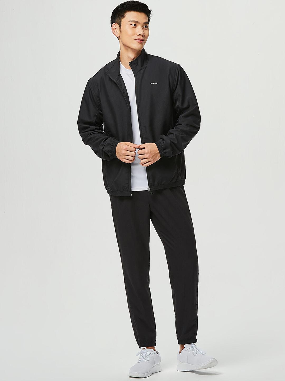 Decathlon Domyos Men Black Lightweight Training Or Gym Sporty Training Jacket