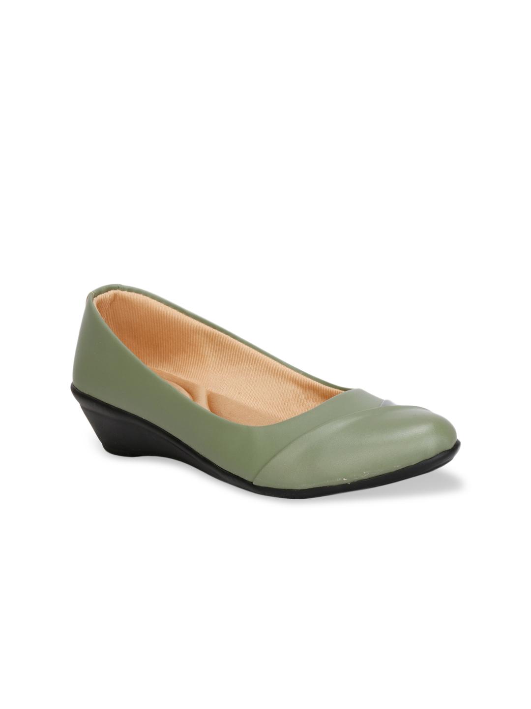 Buy Denill Women Green Colourblocked Pumps - Heels for Women 14740960 ...