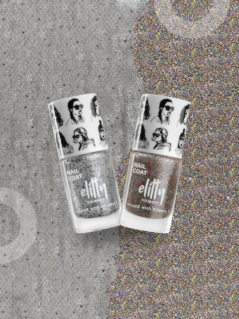 Buy Elitty Set Of 2 Mad Over Nails Nail Paint 6ml Each Vibing - - Personal Care for Women