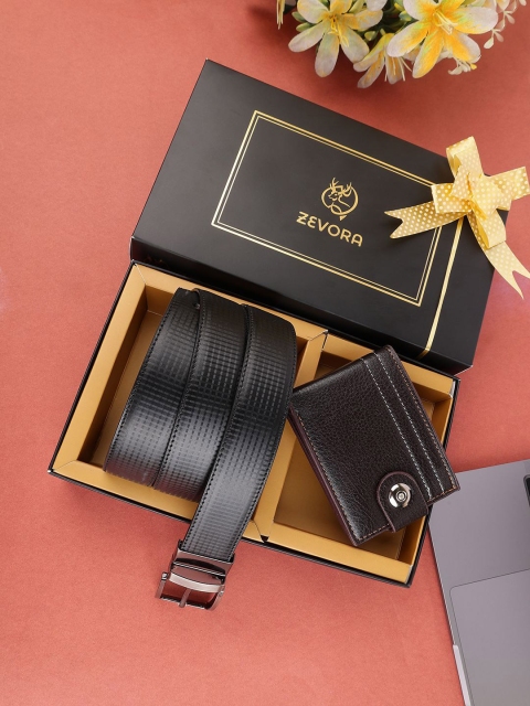 Buy ZEVORA Men Accessory Gift Set Of Wallet With Reversible Belt - - Accessories for Men