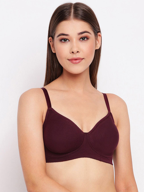 Buy Enamor Non Padded Wirefree High Coverage Stretch Cotton Everyday Bra A042 - - Apparel for Women