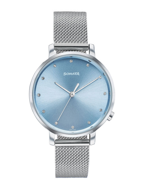 Buy Sonata Women Bracelet Style Straps Analogue Watch 87045SM01W - - Accessories for Women