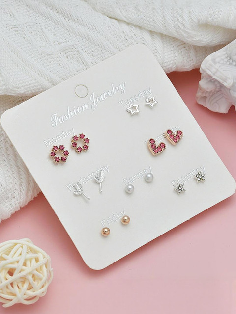 Buy DressBerry Silver Plated Alloy Earrings - - Accessories for Women