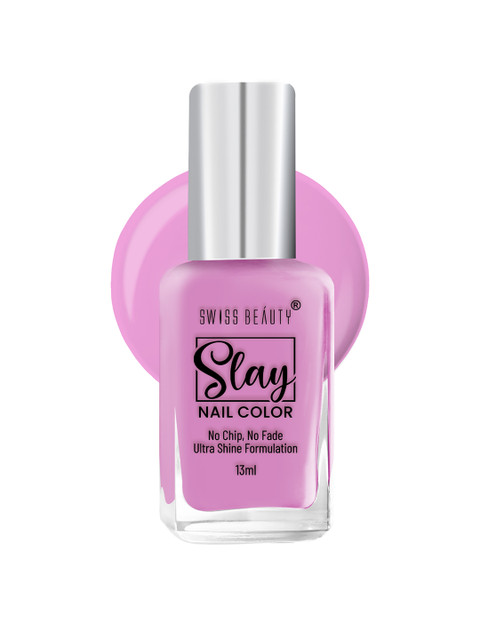 Buy SWISS BEAUTY Slay Nail Polish With Ultra Shine Formula 13 Ml Pink Rush 01 - - Personal Care for Women