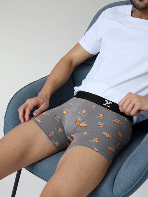 Buy XYXX Men Printed Ultra Soft Cotton Trunk XYTRNK204 - - Apparel for Men