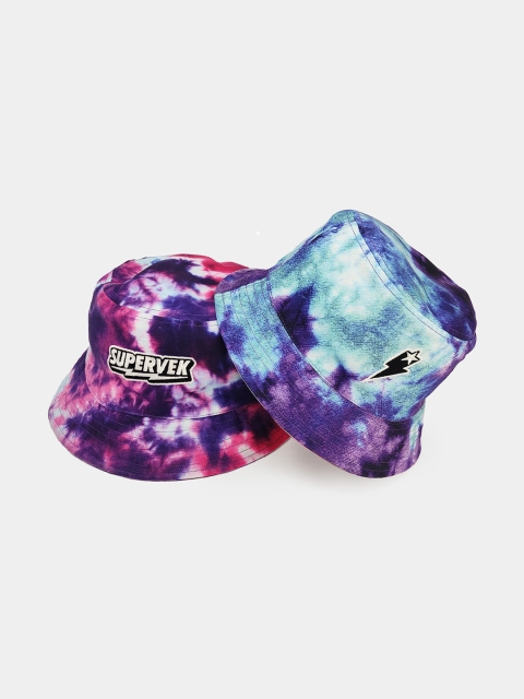 Buy SUPERVEK Tie Dye Reversible Bucket Hat - - Accessories for Unisex