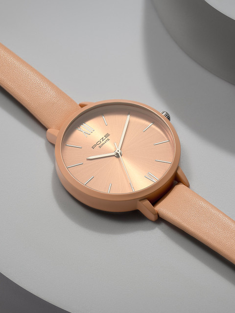 Buy Sonata Poze Women Leather Straps Analogue Watch SP80075KL03W - - Accessories for Women
