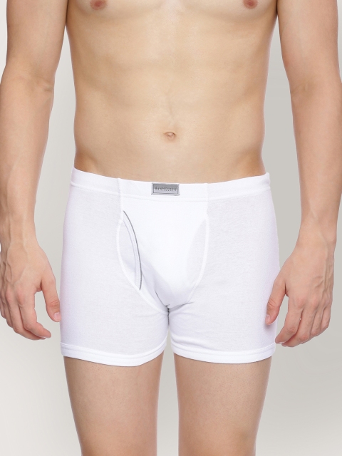 Buy Van Heusen Innerwear Men White Solid Antibacterial Colour Fresh Boxer Briefs - - Apparel for Men