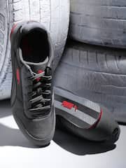 Puma Men Charcoal Grey Solid Superior DP Sneakers