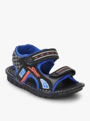 Bubblegummers Boys Black & Grey Comfort Sandals