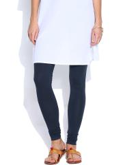 WISHFUL by W Women Navy Blue Solid Churidar Leggings