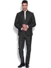 V Dot by Van Heusen Grey Single-Breasted Formal Suit