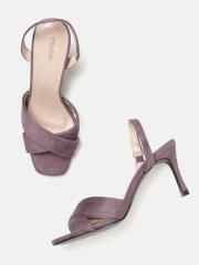 DressBerry Women Purple Solid Slim Heels