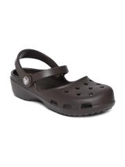 Crocs Women Brown Solid Clogs