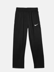 Nike Boys Black Solid Track Pants