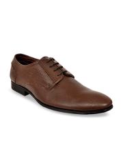 Allen Cooper Men Brown Leather Formal Derbys