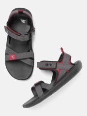 Puma Men Charcoal Grey Pebble II IDP Sports Sandals