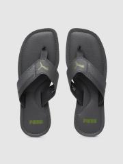 Puma Men Grey Solid Thong Flip-Flops