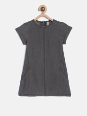 Lee Cooper Girls Charcoal A-Line Dress