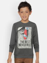 Pepe Jeans Boys Grey Printed Sweatshirt