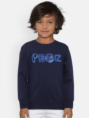 Pepe Jeans Boys Navy Blue Printed Sweatshirt