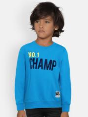 Pepe Jeans Boys Blue Printed Sweatshirt