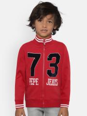 Pepe Jeans Boys Red Printed Sweatshirt