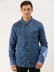 Calvin Klein Jeans Men Blue Casual Shirt