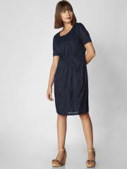 Vero Moda Women Navy Blue Sheath Dress