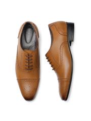 INVICTUS Men Tan Brown Formal Brogues