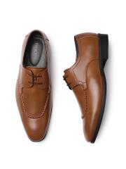 INVICTUS Men Tan Brown Formal Derbys