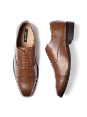 INVICTUS Men Coffee Brown Formal Oxfords