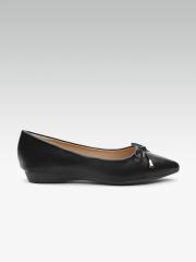 Carlton London Women Black Solid Ballerinas