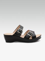 Carlton London Women Black Solid Wedges