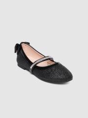 Kittens Girls Black Solid Ballerinas