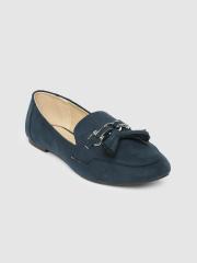 Allen Solly Women Navy Blue Solid Ballerinas