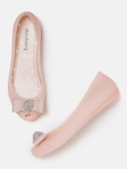 DressBerry Women Pink Solid Ballerinas